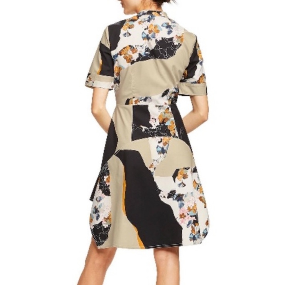 3.1 Phillip Lim x Target | Zip Front Woven Shirt Dress Paper Floral Print (M) - Picture 2 of 16